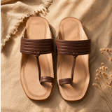 Brown Rajneeti Chappal